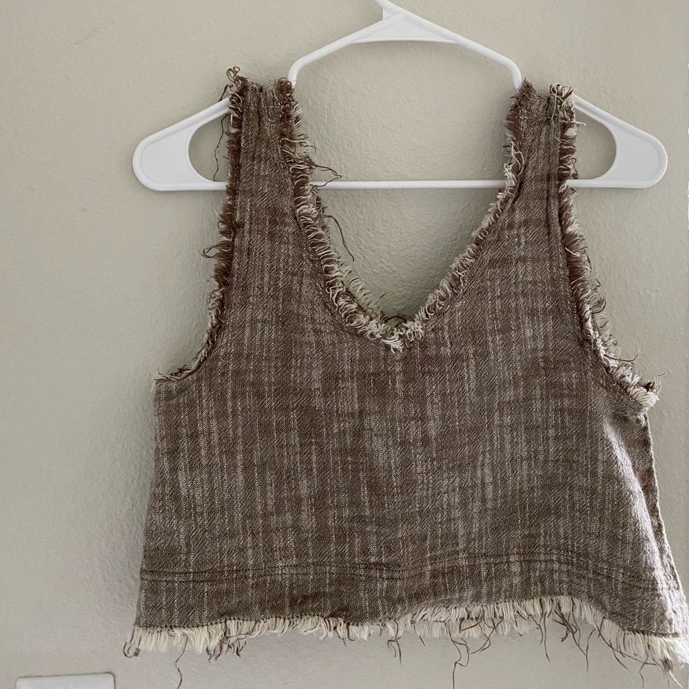 Urban Outfitters raw hem cropped tank